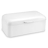 Polder KTH-916201 Retro Bread Box/Bin, White by Polder
